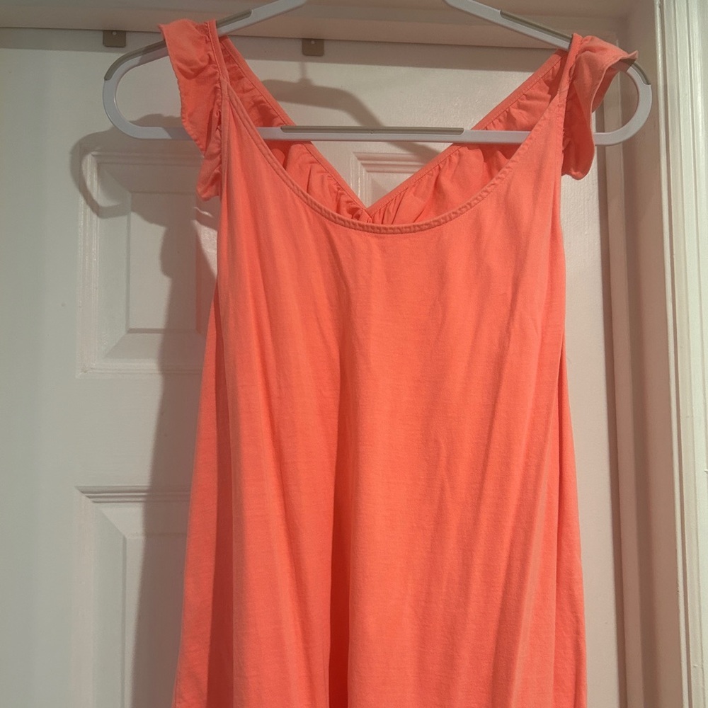 Lilly Pulitzer Pima cotton ruffle tank, Large
